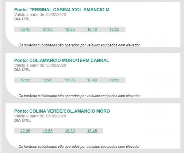 Linha 211 - Colina Verde