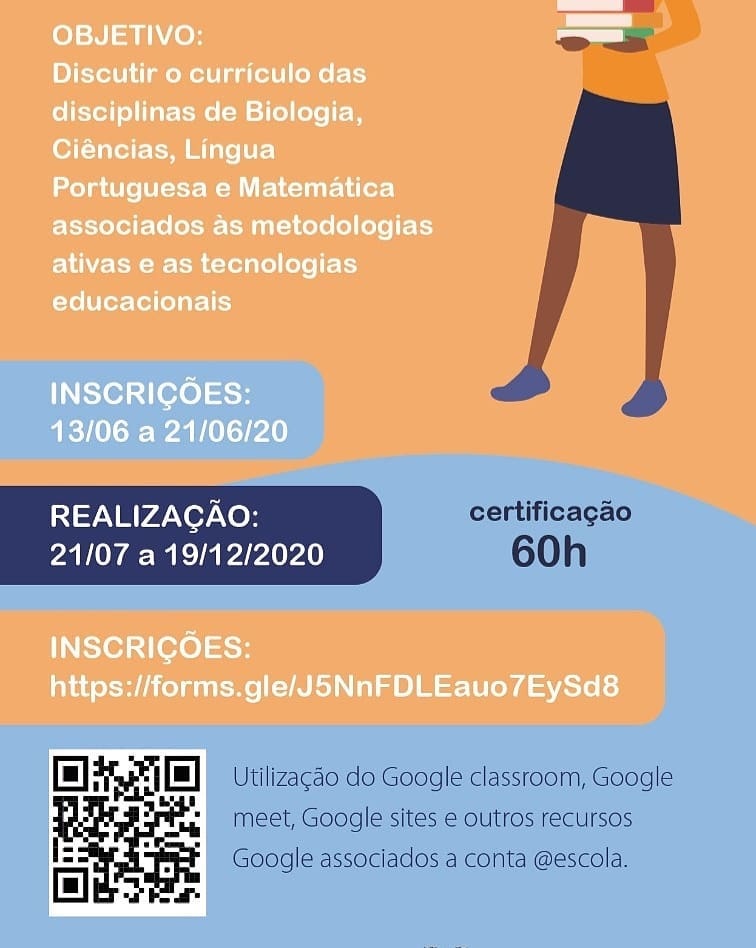 Formação Google Classroom, Meet, Sites e outros recursos associados à conta @escola