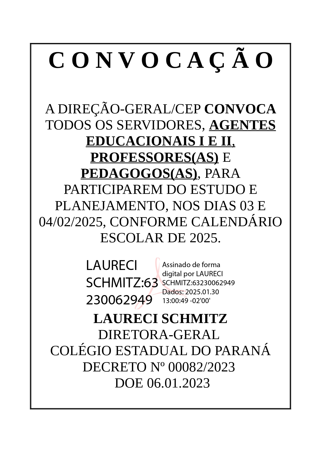 convocação