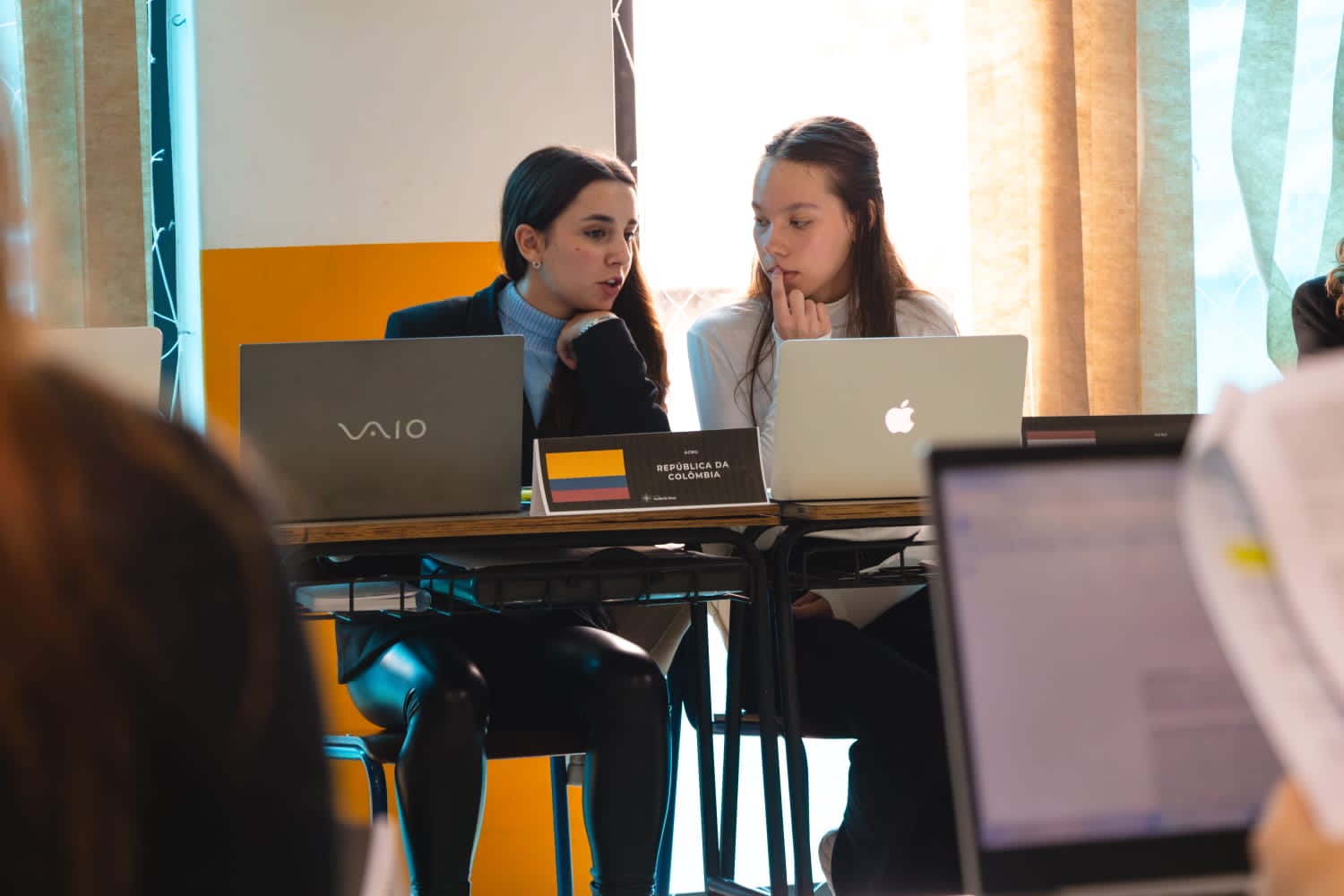 estudantes simulam reunião da ONU