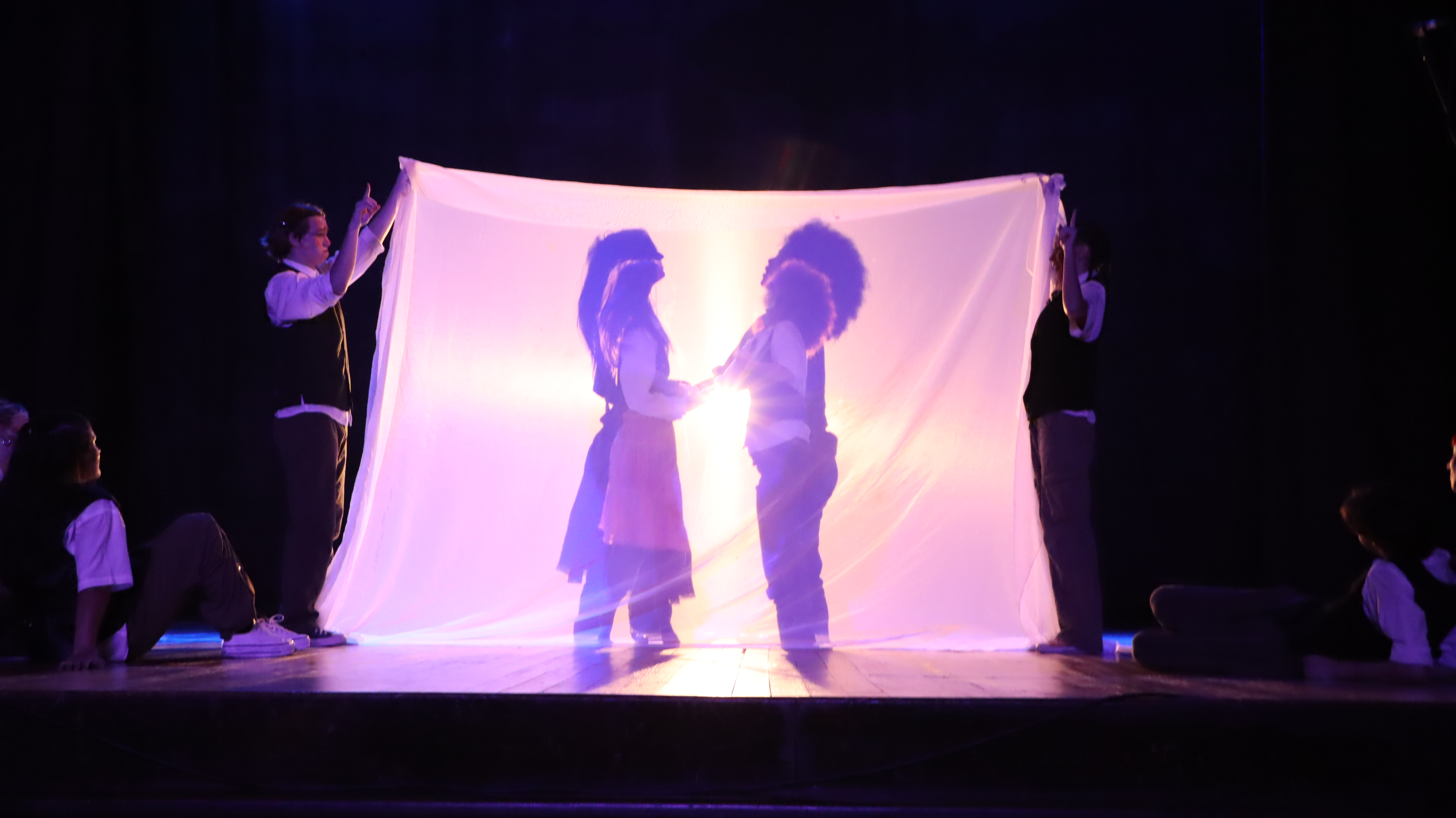 Cenas do recital pelo Dia do Choro e da peça A Máquina