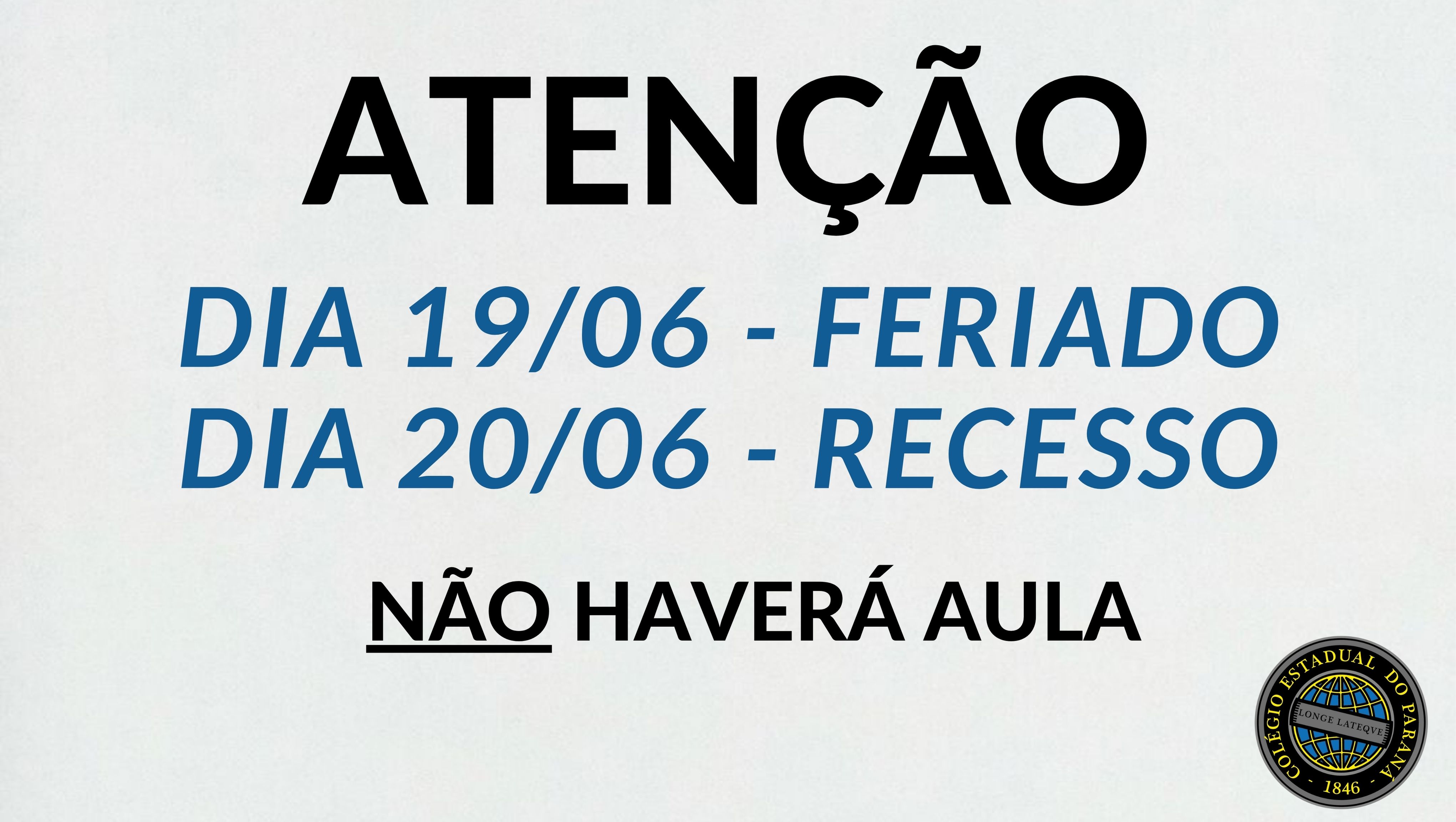 Feriado e Recesso