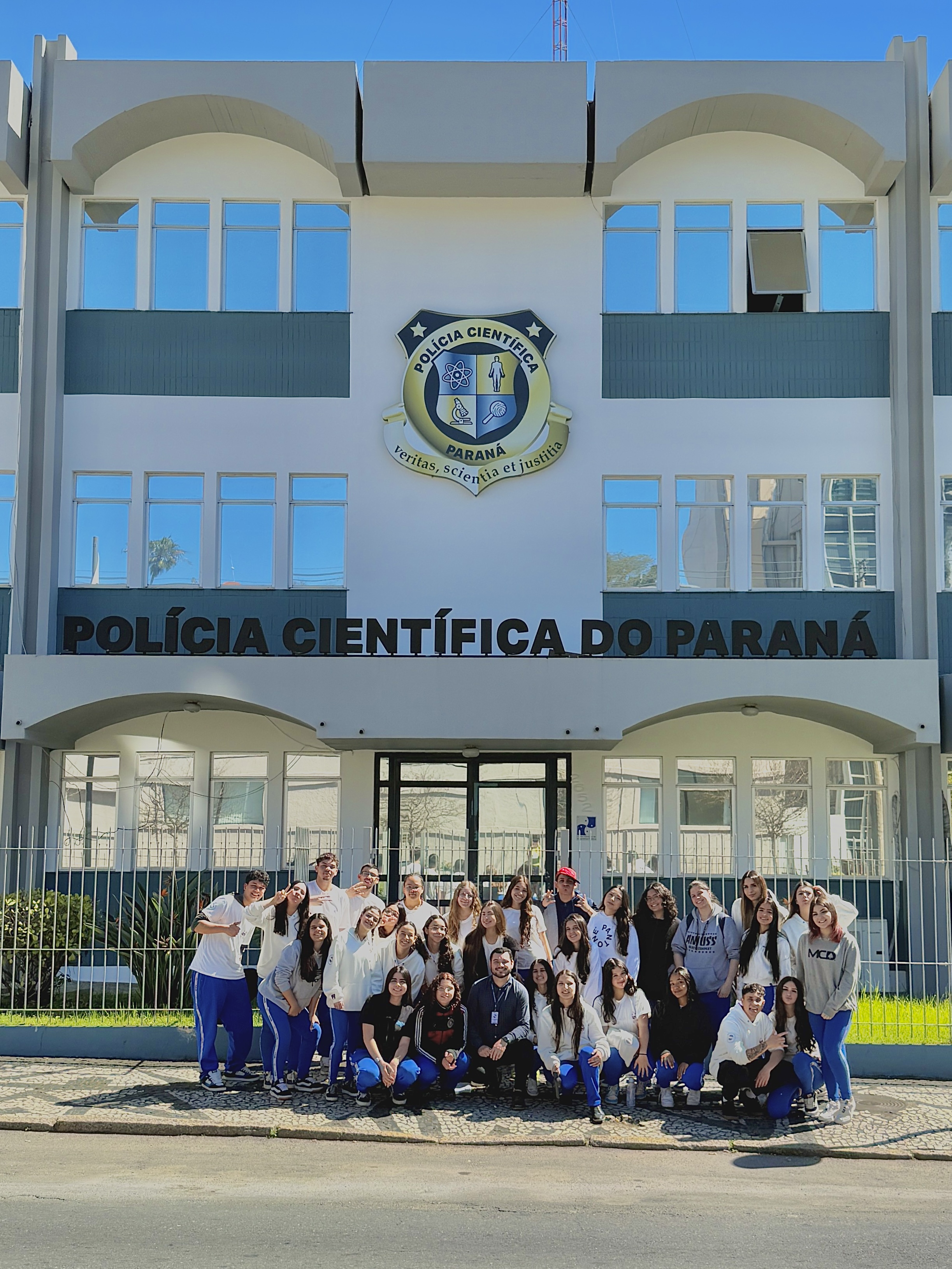 Turma do Prótese Dentária em visita técnica ao Museu Paranaense de Ciências Forenses