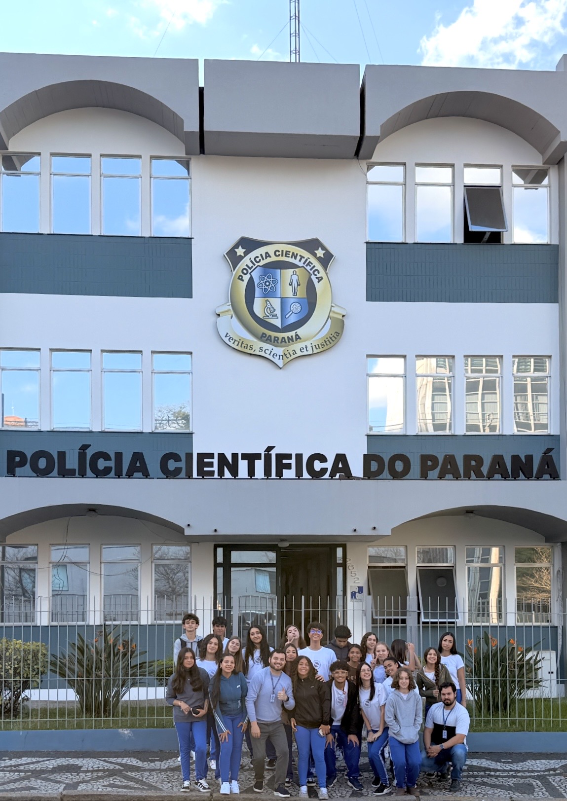 Turma do Prótese Dentária em visita técnica ao Museu Paranaense de Ciências Forenses