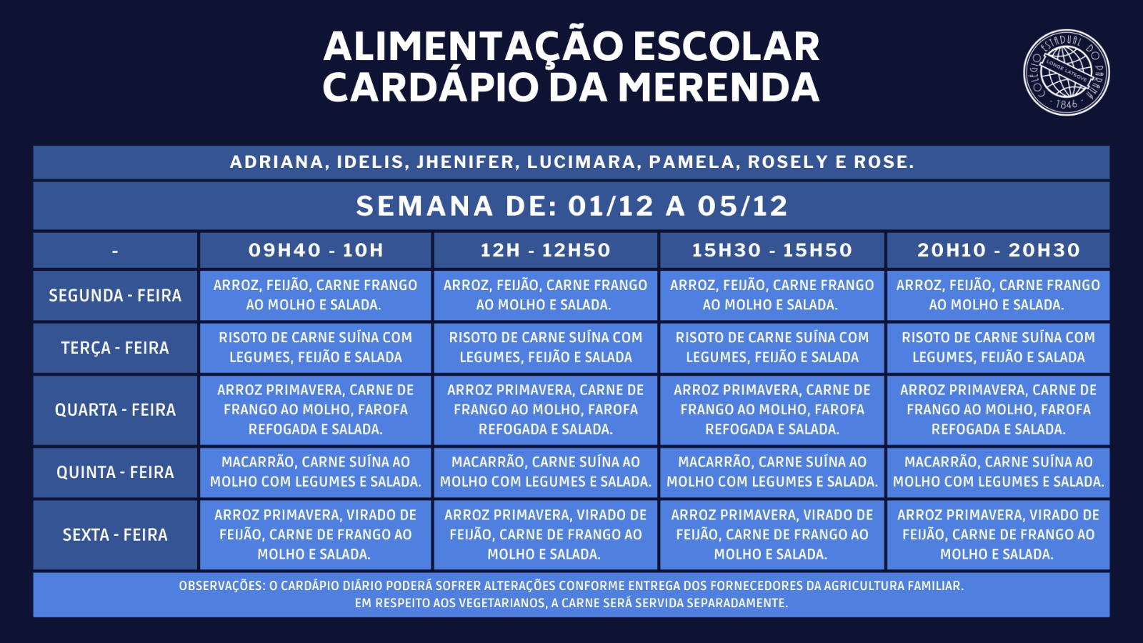 Alimentação Escolar