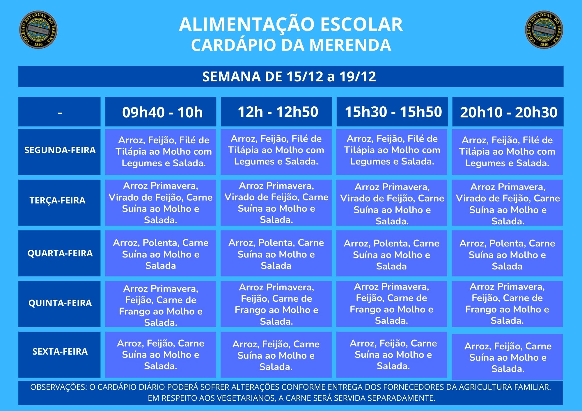 Alimentação Escolar