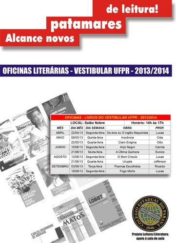 Calendário das Palestras