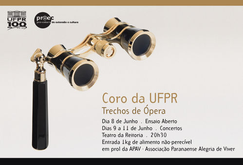 Coro da UFPR se apresenta de 09 a 11 de junho