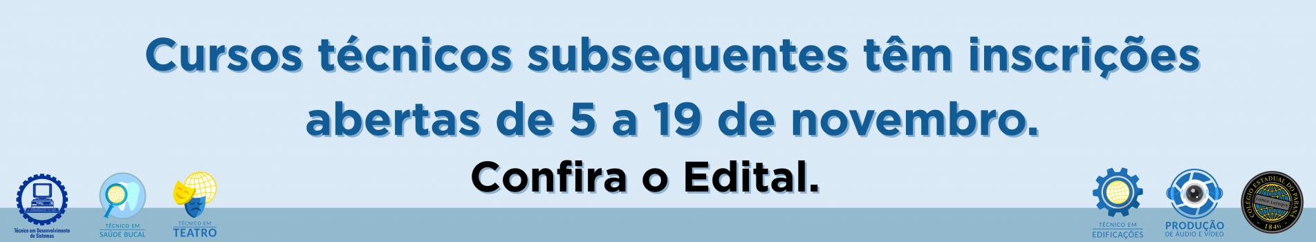 Banner Inscrição Subsequente