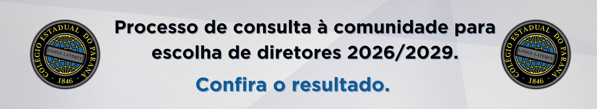 Resultado da escolha de diretores