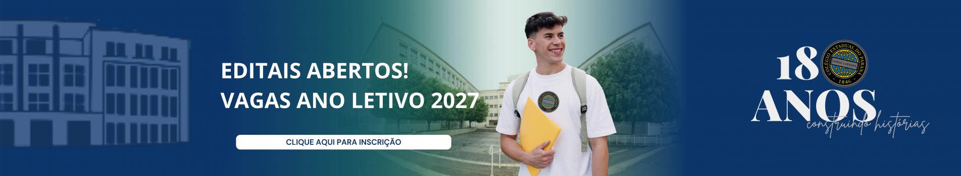 editais abertos 2027