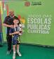 estudantes atletas do CEP em premiação nos Jogos das Escolas Públicas de Curitiba