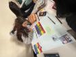 Estudantes em prática pedagógica