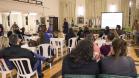Pais e responsáveis dos/as estudantes do ensino médio noturno em reunião com direção e equipe pedagógica