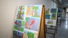 Trabalhos artísticos de estudantes, em exposição