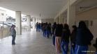 exercício de simulação de esvaziamento do prédio do CEP