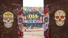 Estudantes no evento Día de los Muertos