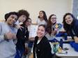 A montagem criativa faz parte da exposição de maquetes apresentadas pelos estudantes do 1° ano do Ensino Médio, que usou da atividade prática para representar as  células animal e vegetal no estudo da citologia.