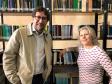 Durante a visita ao Colégio, Jeffeson Dieckmann foi recebido pela professora Camila Paschoal, coordenadora do Projeto Sedução Poética em 2019.