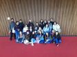 Alunos e alunas em formação no Curso Médio Integrado em Teatro do Colégio Estadual do Paraná (CEP) visitaram o Teatro Guaíra, em Curitiba.