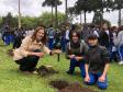No início da tarde desta segunda-feira (23), os estudantes acompanhados pelas equipes gestora e pedagógica, e por representantes da Secretária de Estado da Educação do Paraná (SEED), plantaram algumas mudas de árvores no pátio da instituição de educação mais antiga do Estado.