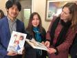 Tânia ainda presenteou os visitantes com uma edição do livro Sedução da Linguagem Poética, e também com o exemplar da primeira edição da Revista do CEP em Histórias em Quadrinhos.