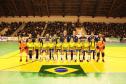 professora Danielly Quadros saiu vitoriosa da partida contra a forte Seleção da Colômbia na noite desta segunda-feira (21). A equipe brasileira venceu com um placar de 4 a 2 em uma partida disputada no Ginásio do Tarumâ, em Curitiba. O confronto é preparatório para o Campeonato Sulamericano, que será disputado na Colômbia em 2020.