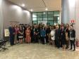 Também estavam presentes as Coordenadoras da Escolinha de Arte, professora Maura Probst; professora Daniele de Luca Rosa Franco e professora Cristine Christofis de Amorim; e a Coordenadora do Centro de Memória, Luzinete Pereira. A abertura da exposição foi acompanhada pelos professores de Arte e de Educação Física, funcionários e outros convidados.