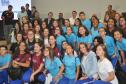 Os estudantes do Colégio Estadual do Paraná (CEP) participaram, nesta quarta-feira (13), do encontro com o campeão mundial de futebol Pelé, promovido pelo Governo do Estado no Palácio Iguaçu, em Curitiba, para o lançamento da campanha Amigo do Esporte.