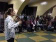 Nesta terça-feira (26), os estudantes dos cursos técnicos em Teatro, Produção de Áudio e Vídeo e Saúde Bucal se reuniram, no Colégio Estadual Tiradentes (CEP-Tiradentes), para assistir aos eventos da programação do aniversário do Colégio Estadual do Paraná (CEP).