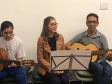 O evento também contou com a presença do professor Jonas Nascimento (violão) e estudantres da Escolinha de Arte.