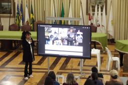 Patrícia Ressurreição em palestra no CEP