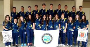 Equipes masculina e feminina de Voleibol do Colégio Estadual do Paraná