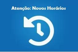 Novos Horários