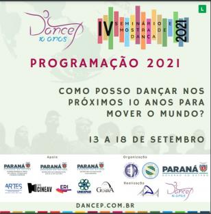  IV Seminário e Mostra de Dança – DANCEP - Edição/ 2021