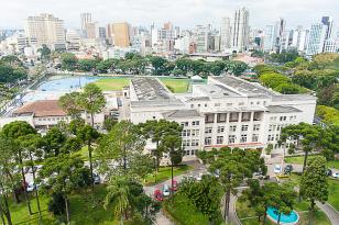 vista aérea das instalações do CEP