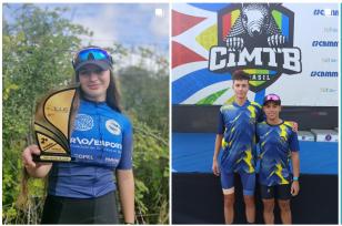 Ciclistas do CEP em competições de mountain bike