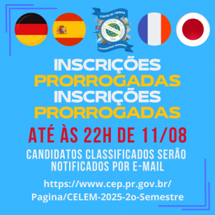 Inscrições Prorrogadas