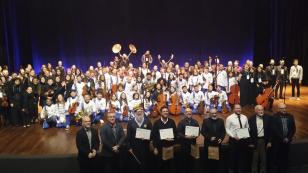 Participação da Orquestra Sinfônica e Coro do CEP em evento em Chapecó