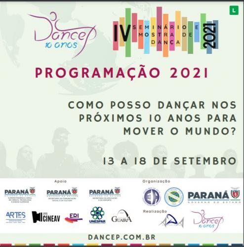 IV Seminário e Mostra de Dança – DANCEP - Edição/ 2021