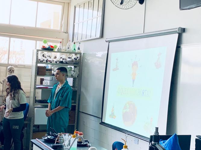 Projeto revitaliza a horta do CEP