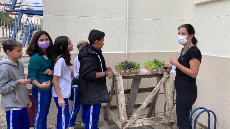 Projeto revitaliza a horta do CEP