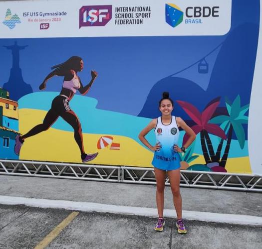 Helena Mees Valério - campeã 1.500m - Gymnasiade 2023