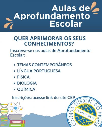 Aulas de Aprofundamento Escolar