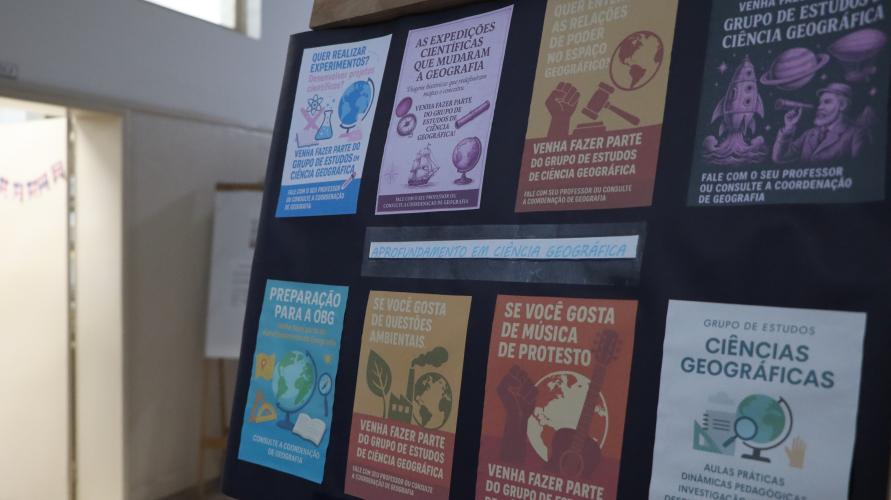 Cartezes do grupo de estudo de Geografia