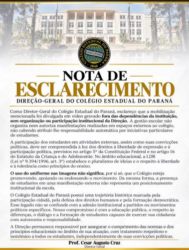 Nota de esclarecimento