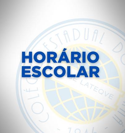 Horário Escolar