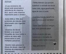 Estudantes de Medicina alertam sobre danos causados pelo álcool e cigarros