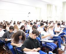 Estudantes do Curcep fazem prova