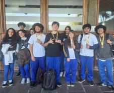 Premiação de estudantes medalhistas da Olimpíada de Matemática das Escolas Estaduais do Paraná